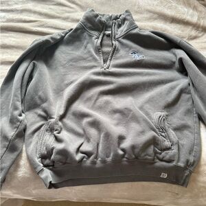 Women's Gray Quarter-Zip Sweatshirt